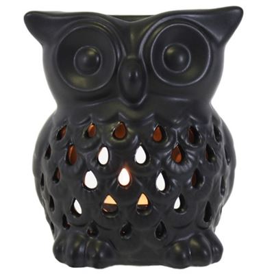 Black Owl Ceramic Oil Burner
